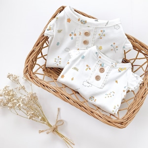 オーガニックフリルトップス