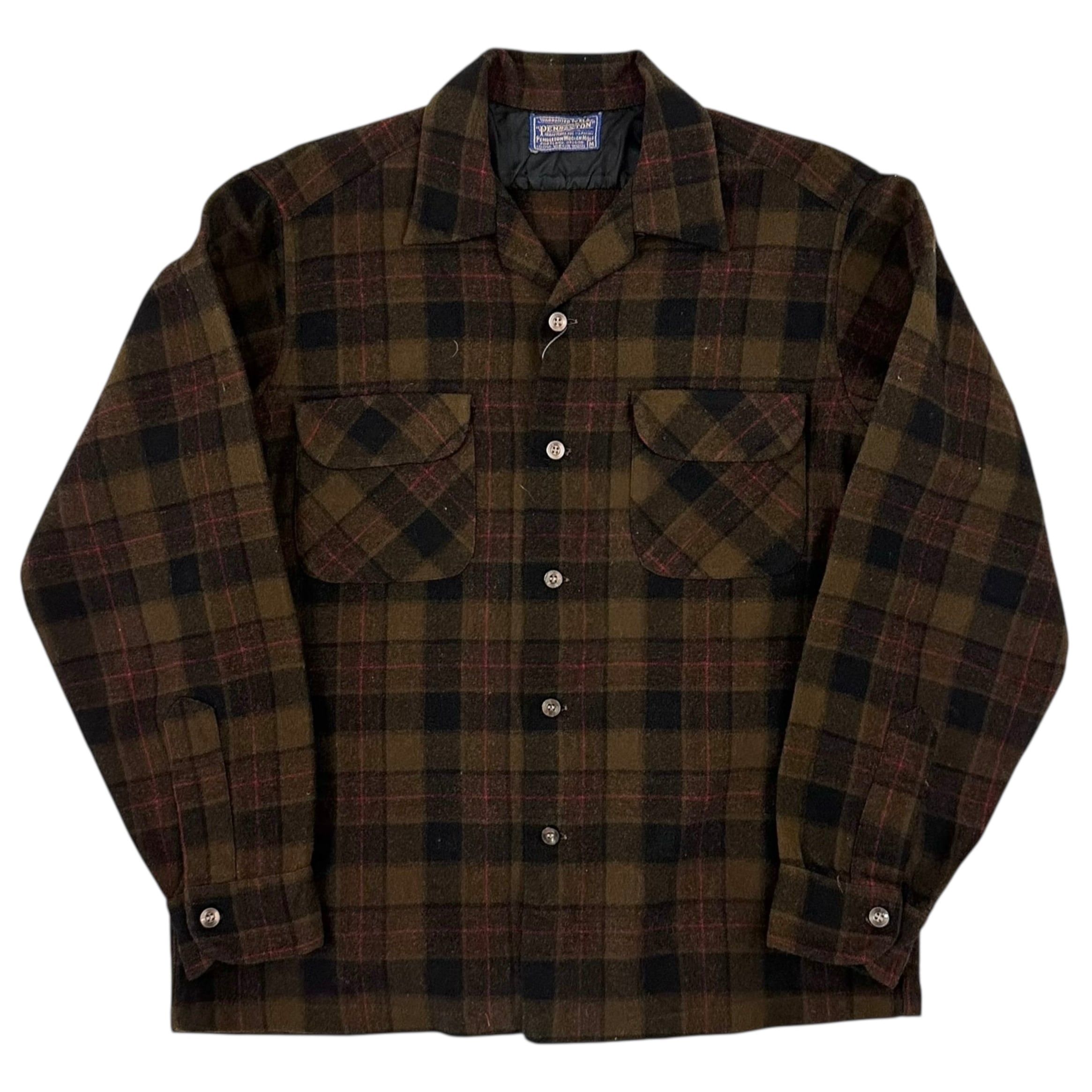 50's PENDLETON Bord Shirt Brown×Black | BerBerJin Yuhodo