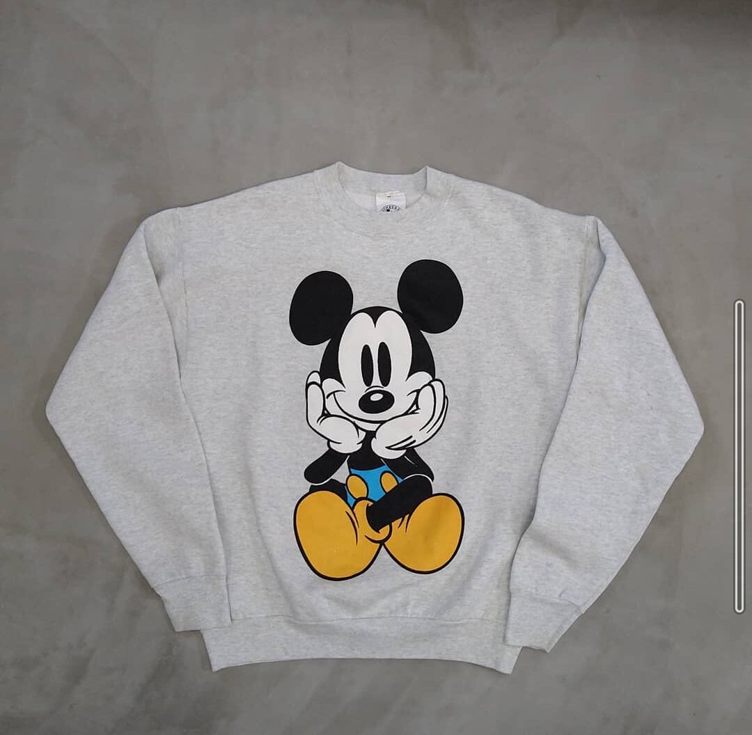 トップス Mickey Design Sweat 90s mickey mouse sweat shirt | What'z up