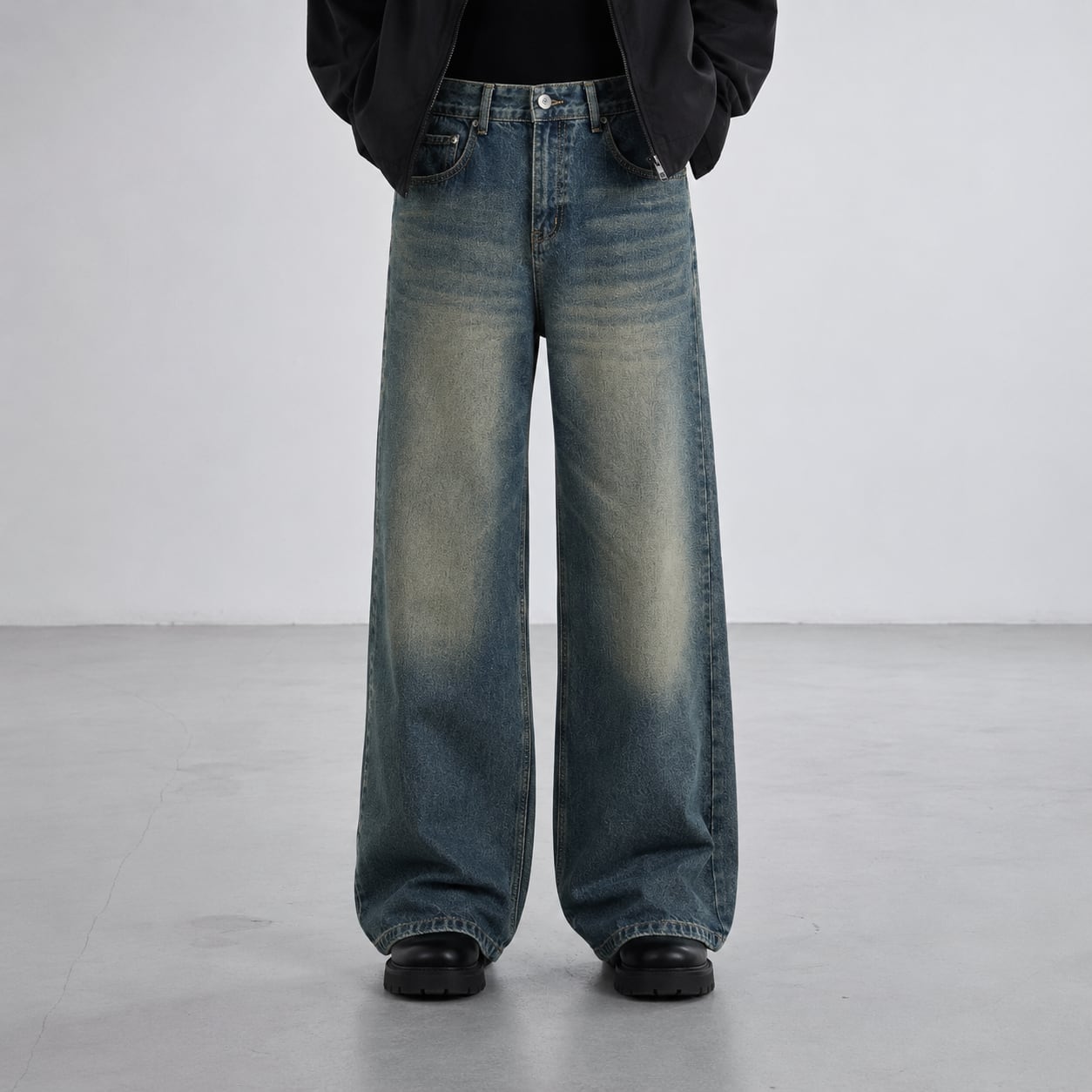 Vintage blue wash denim 0007
