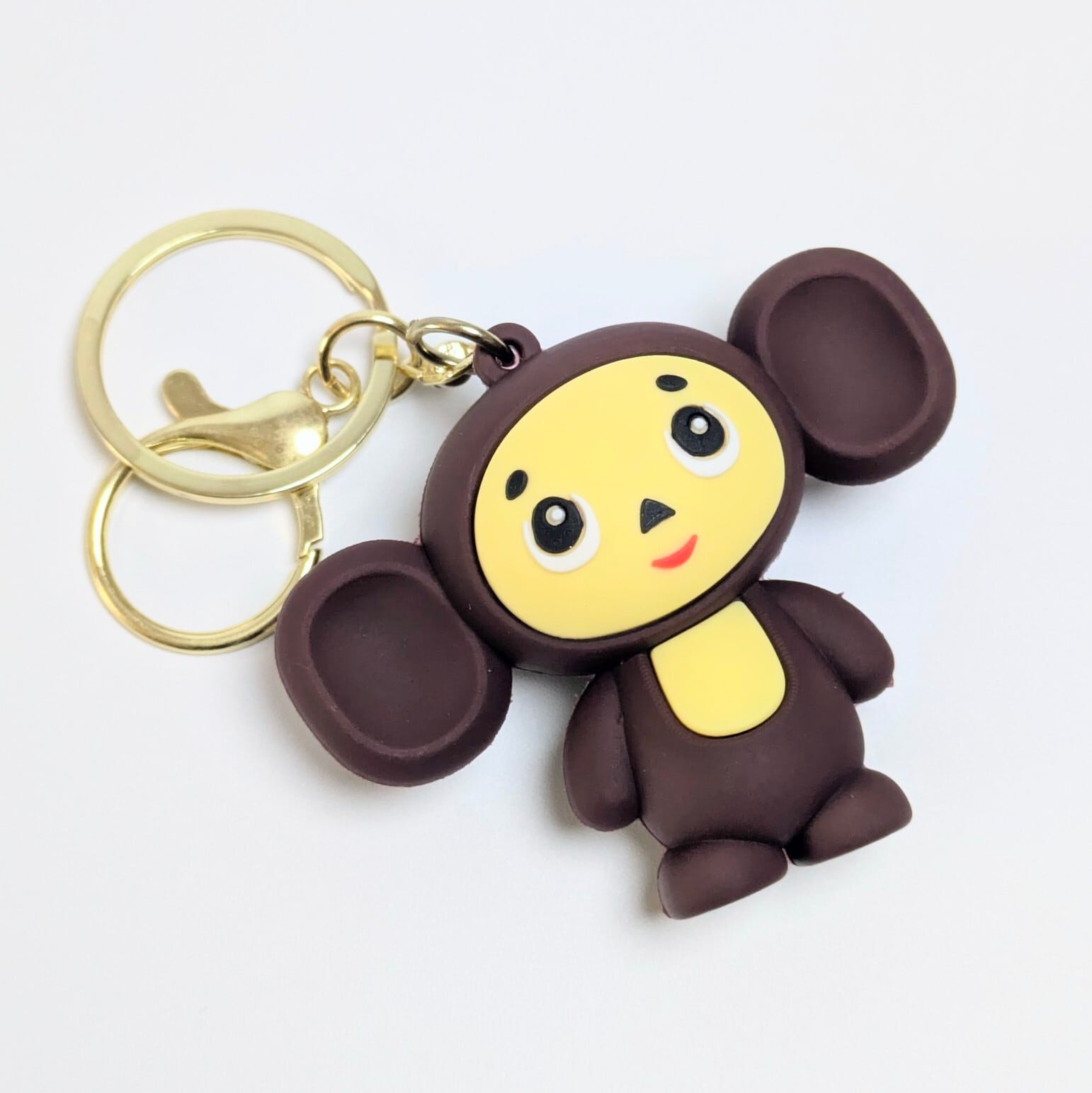 ARまみ ♡オーダー品③♡ ポーチ レトロじゃらじゃらキーホルダー チェブラーシカ（Cheburashka）】3D Rubber KeyHolder / 3Dラバー