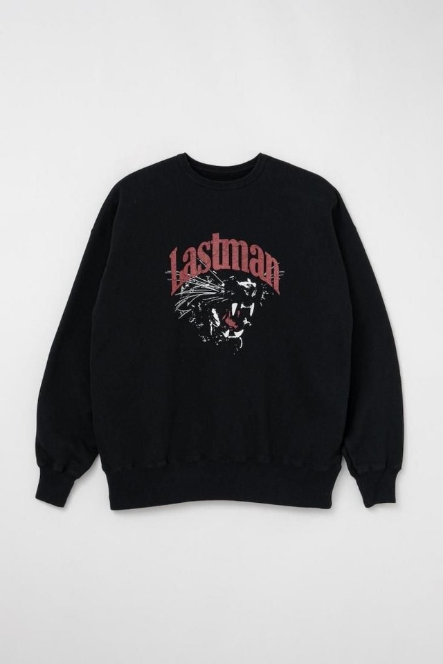 【LASTMAN】PRINTED CREW NECK "PANTHER"