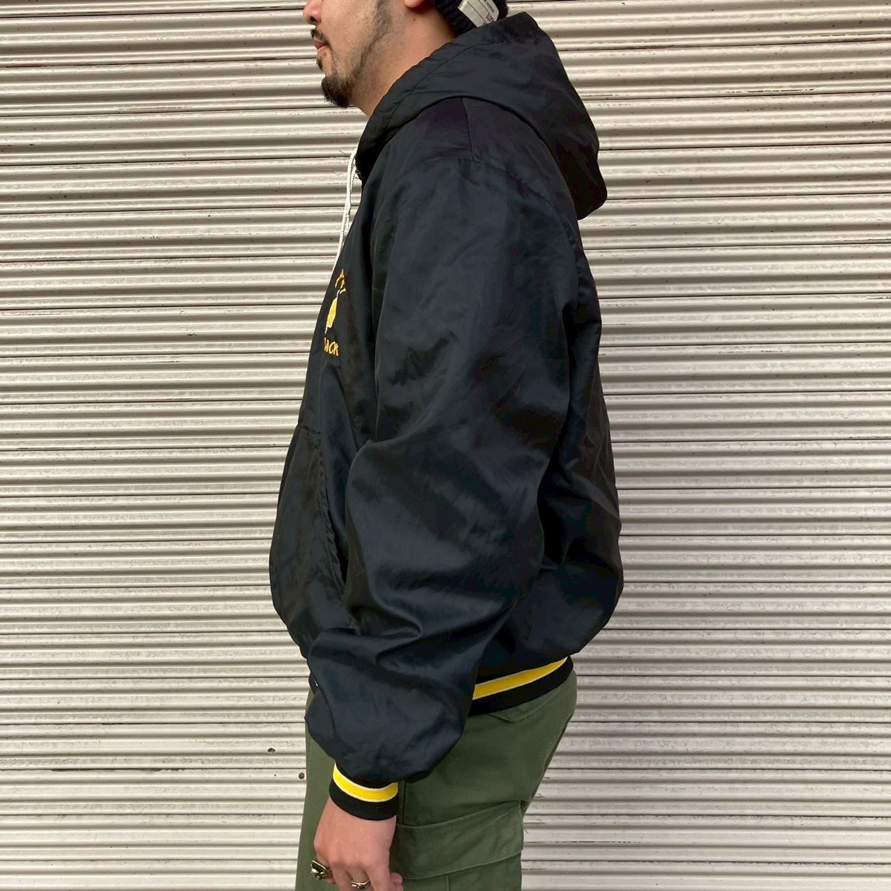 90s Holloway スタジャン ハーフジップ ヴィンテージ L スタジャン