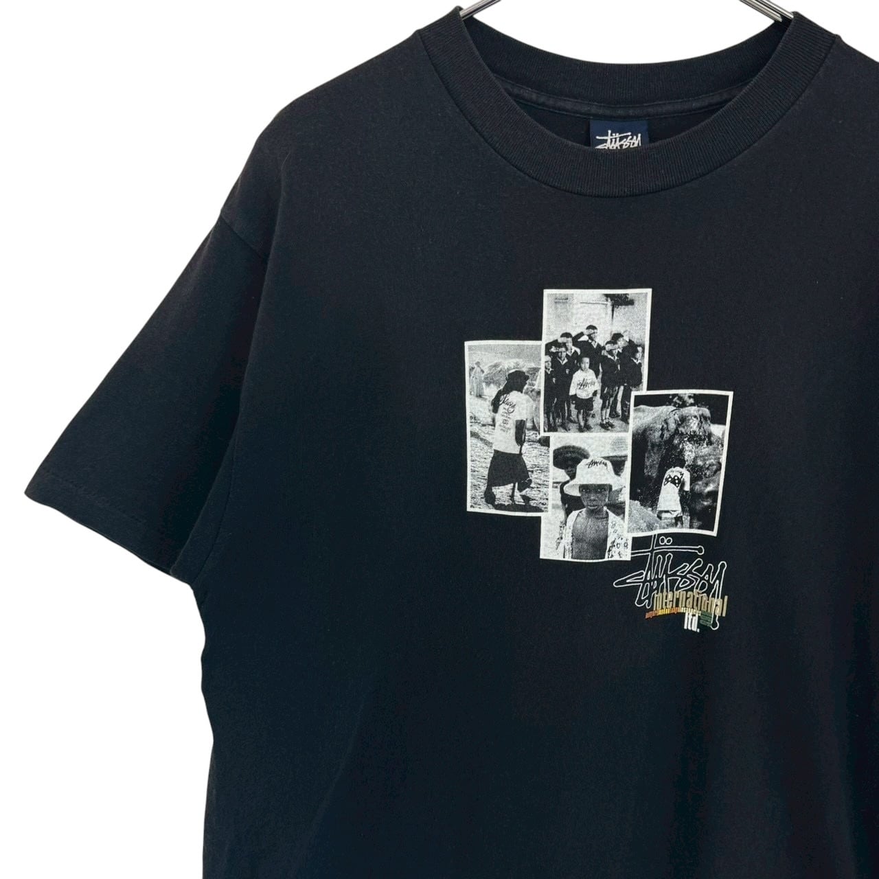 stussy ステューシー Tシャツ M フロントロゴ プリントロゴ フォト 90s