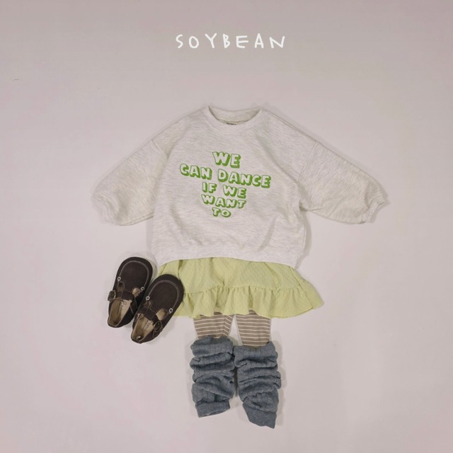 《送料無料》予約:レタリングスウェット【soybean】※ジュニアサイズ