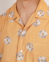 【SUNS】FLOWER PATTERN OPEN COLLAR SHIRTS［RSS027］