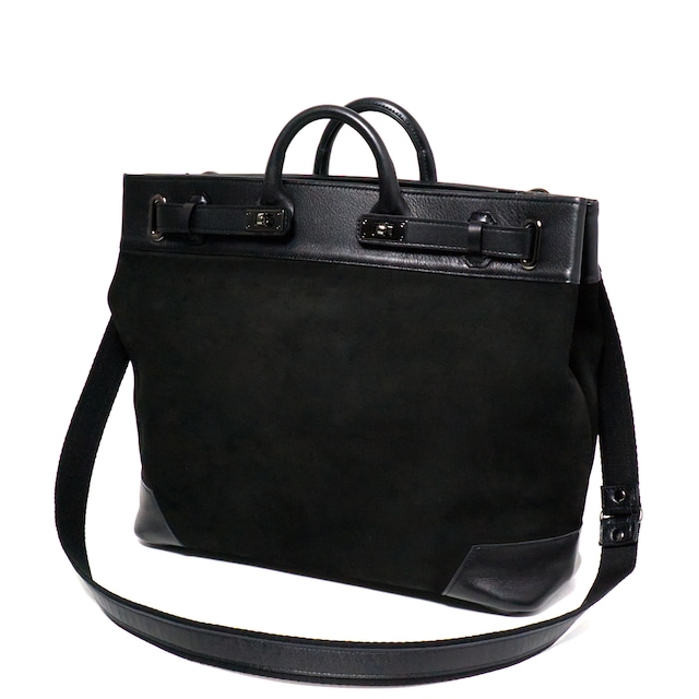 スムース＆ヌバックレザーショルダー