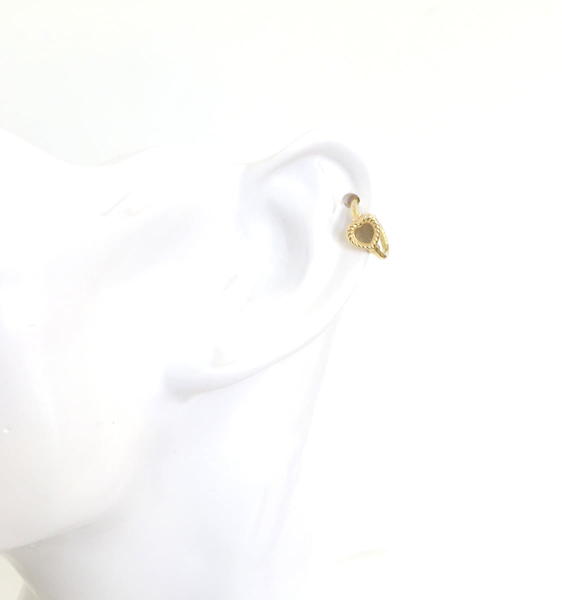 K18 body jewelry #0001 HEART GOLD RING ハートゴールドリングボディ