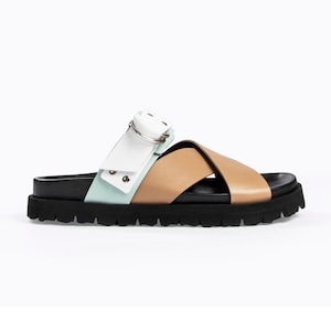 PIERRE HARDY　CROSS RIDE SANDAL　MULTI CAPPUCCINO