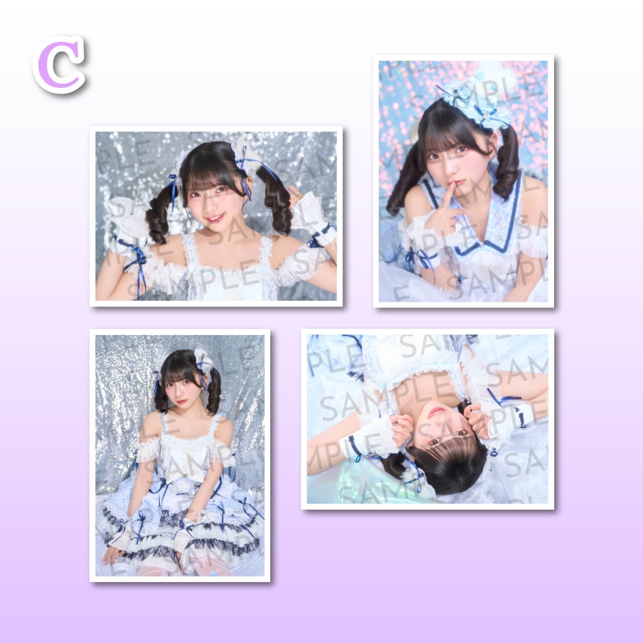 姫野ひなの 生誕記念】ブロマイド4種1セット（×3パターン）【MVG058