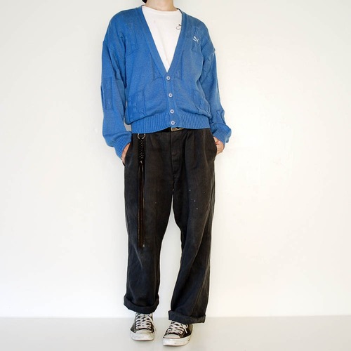 80s PUMA knit cardigan
