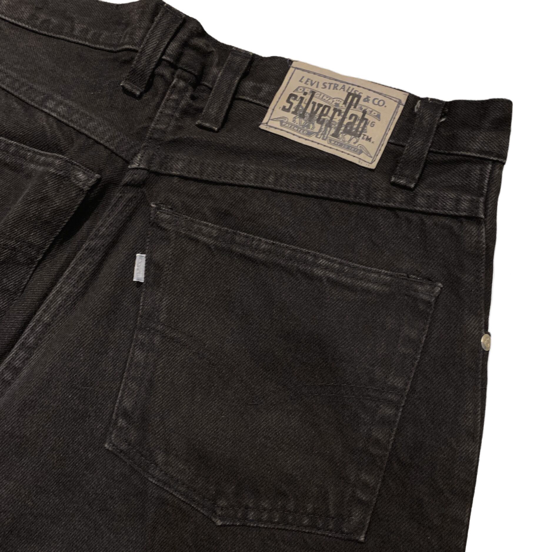 Levi's "Silver Tab" Black Baggy Denim W / リーバイス シルバー