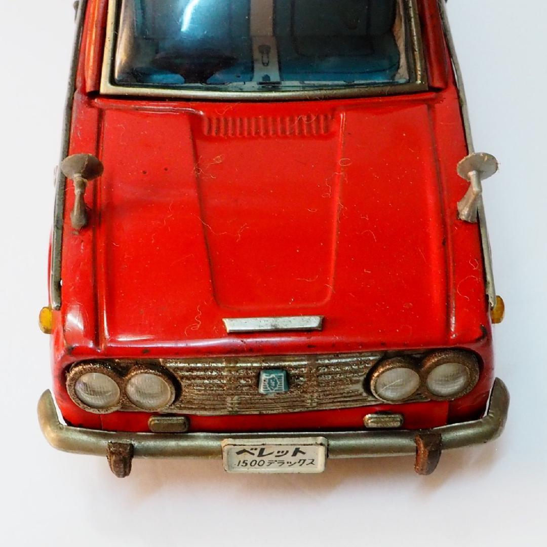 当時物【イスズ ベレル リペイント白】ブリキ製フリクション ミニカー