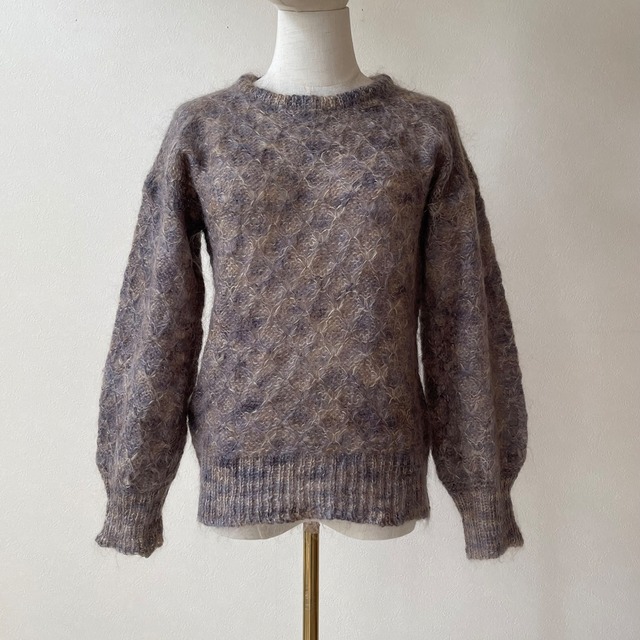 Europe Vintage Mohair Knit Sweater M T58