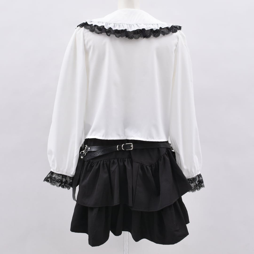 フリル付きスカートとハーフパンツセット 4/29 完売→再入荷！】新作☆ハーネスセット フリルスカート
