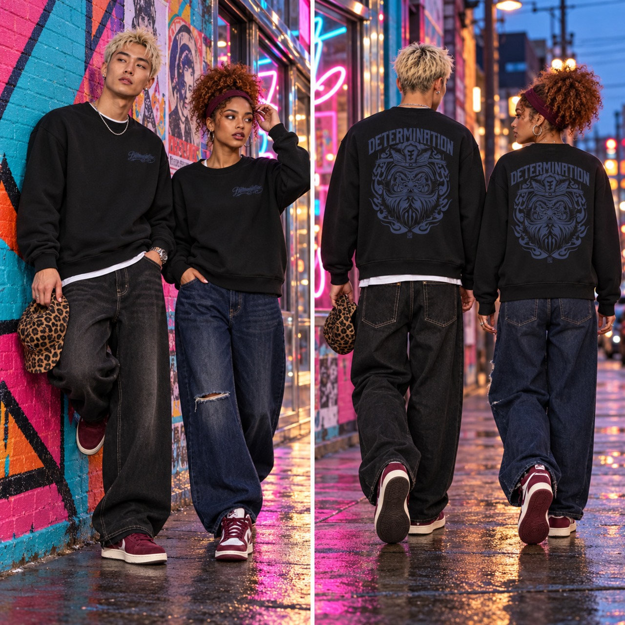 閻王 Black× Darkindigo Sweat