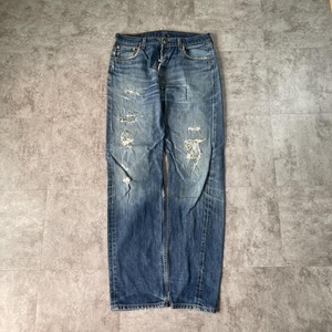 【W36 L36】 襤褸 スペイン製 インディゴ リーバイス 501