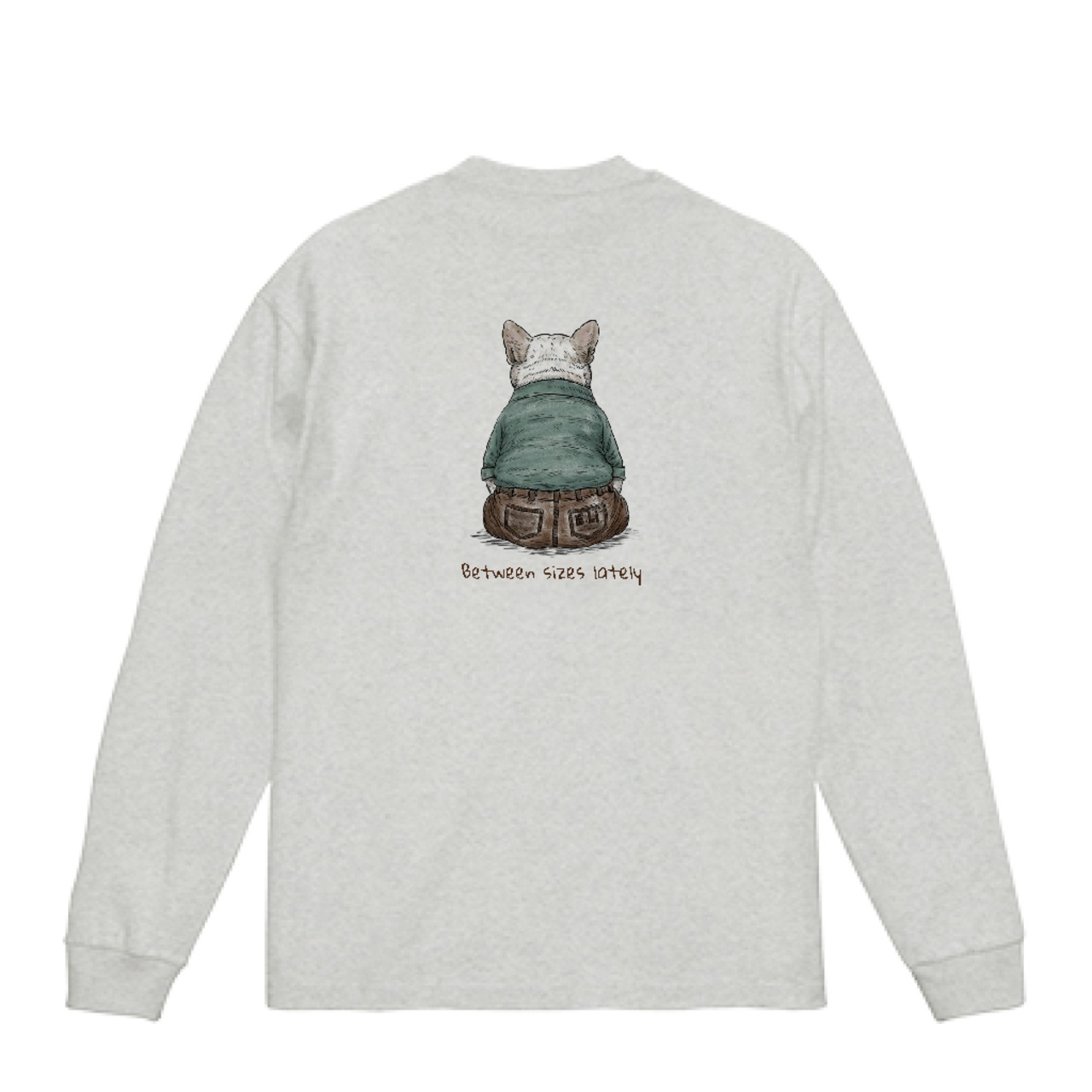 FUKUYOKA/ホワイト ver/ロンTシャツ/アッシュ/ユニセックス