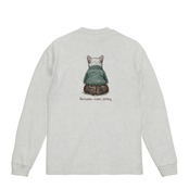 FUKUYOKA/ホワイト ver/ロンTシャツ/アッシュ/ユニセックス