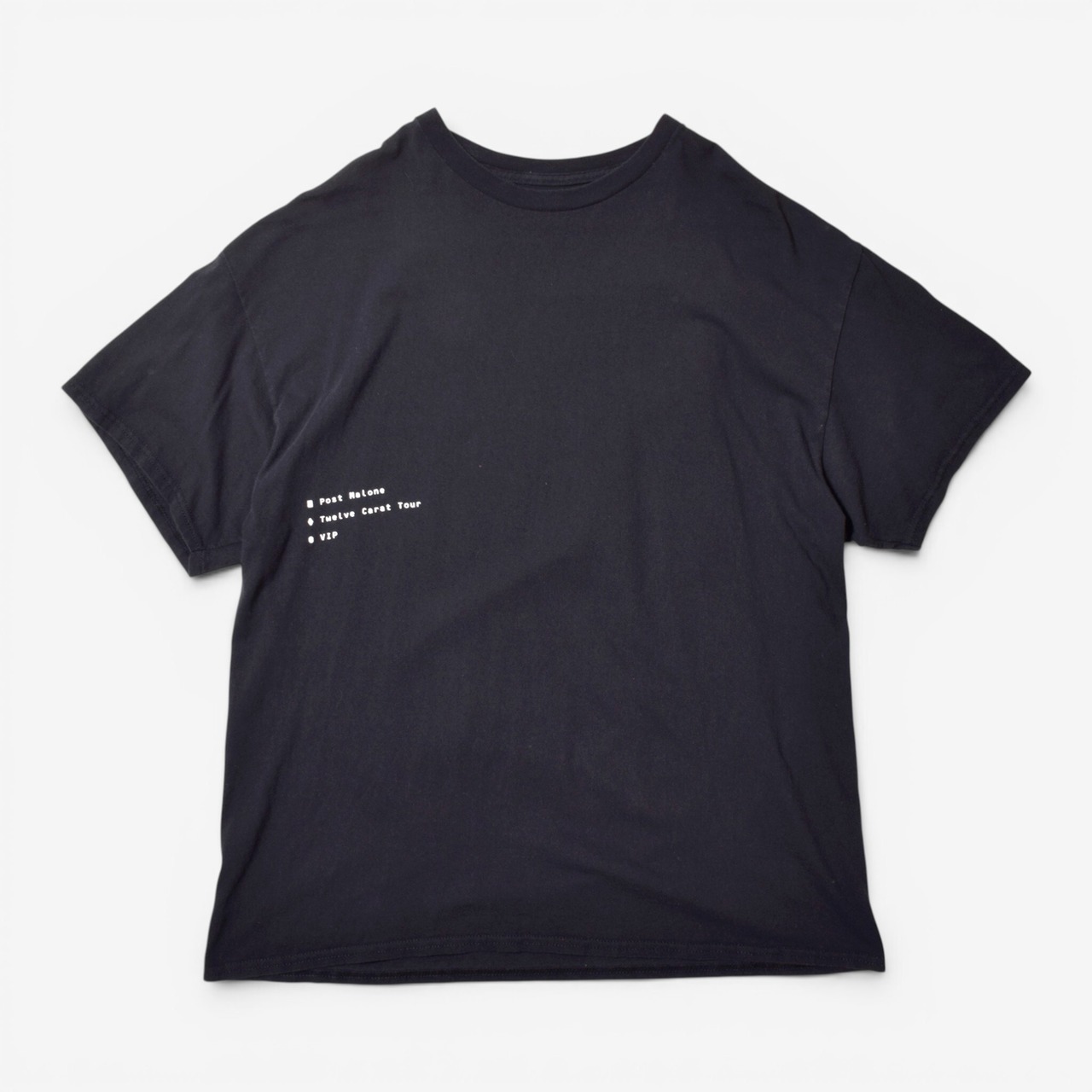00s Post Malone（ポスト・マローン）ツアー  プリントTシャツ ブラック
