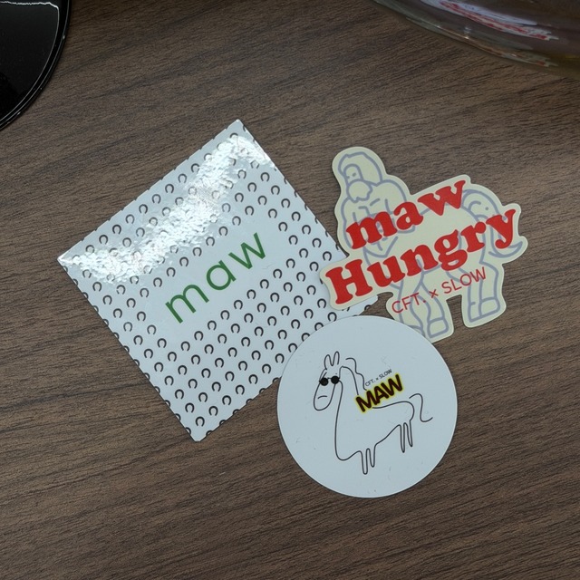 【CFT.×SLOW】maw sticker/3set