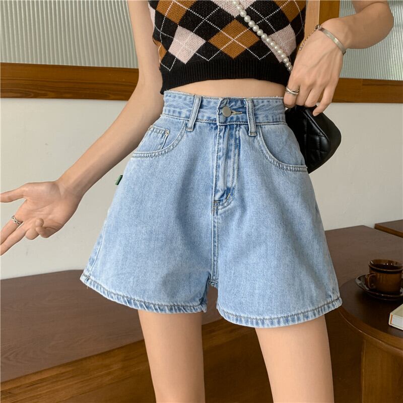 ショーツ オータムハイウェスト薄手Aラインパンツ レッド 秋物 ブルマー YY-ファッション62400513760