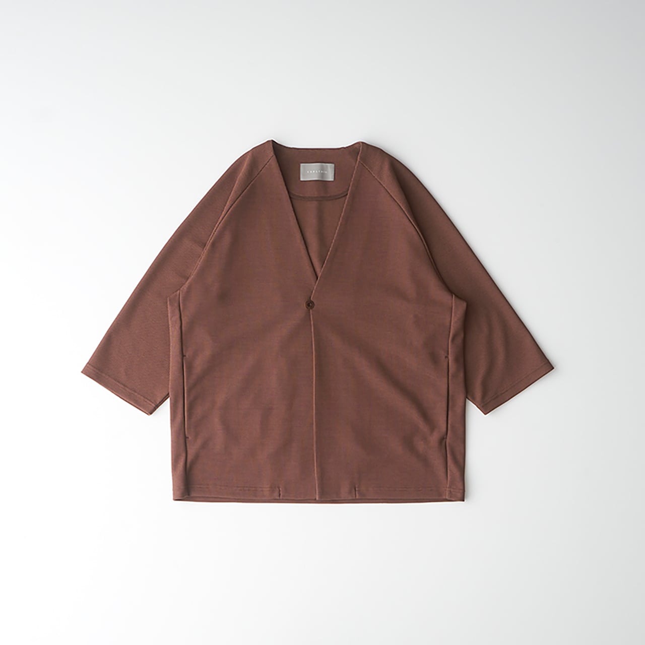 CURLY&Co./SEED STITCH KNIT Q/S CARDIGAN