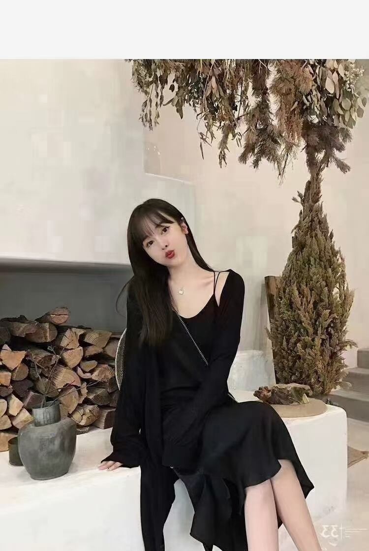 ボリュームスリーブロングカーデ　AJ12541-9928