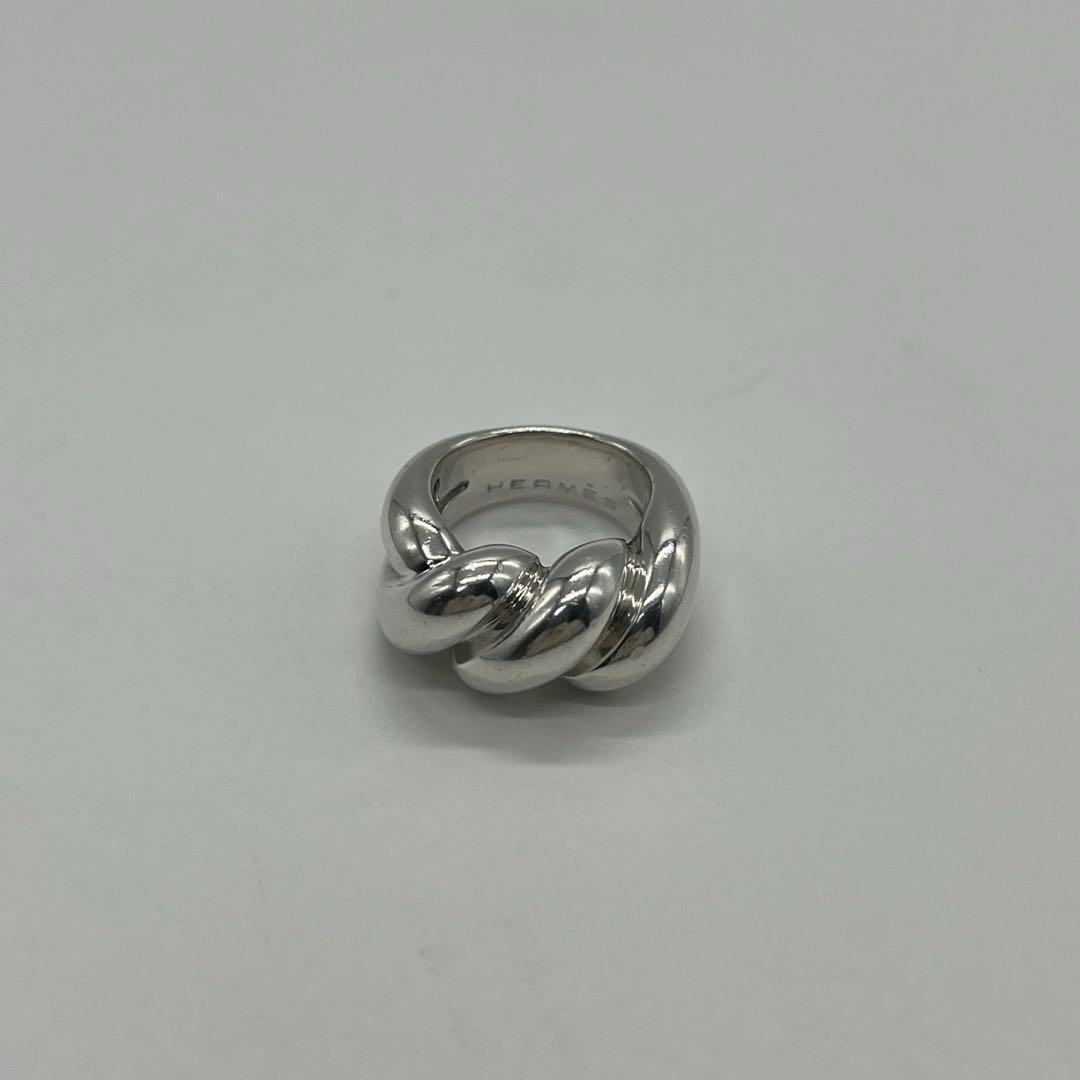 エルメス HERMES トルサード リング 表記サイズ 49 SV925 ワイド ヴィンテージ オールド 希少