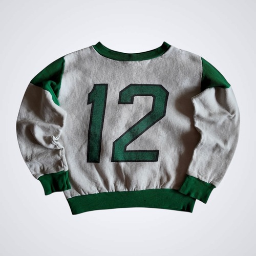 1960s~ NUMBERING TWO TONE SWEAT SHIRT KID'S