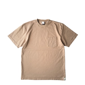 Mountains Organic cotton OnePoket T-SHIRT / Natural Beige