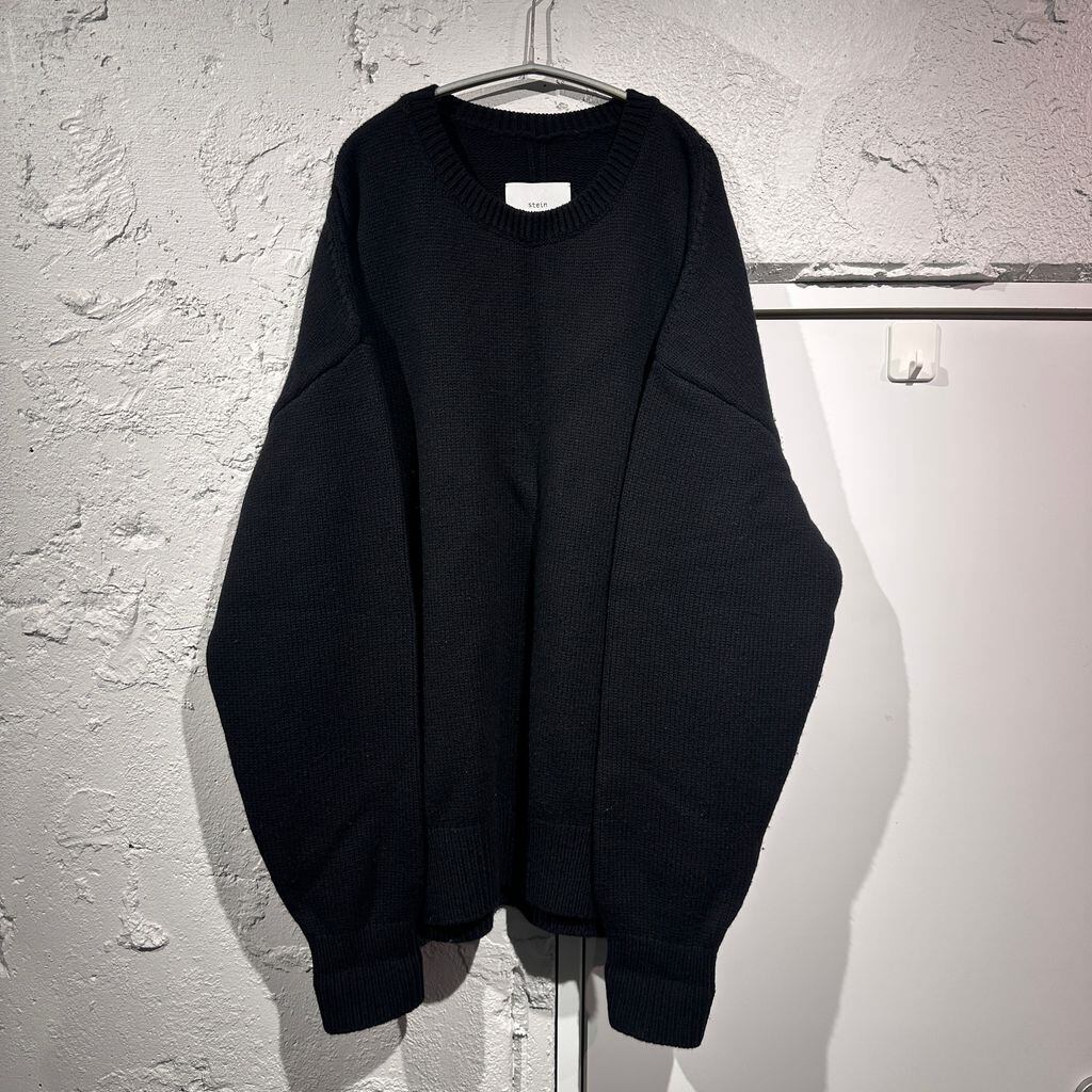 ssstein ブラック Vネック 長袖シャツ カーディガン シュタイン