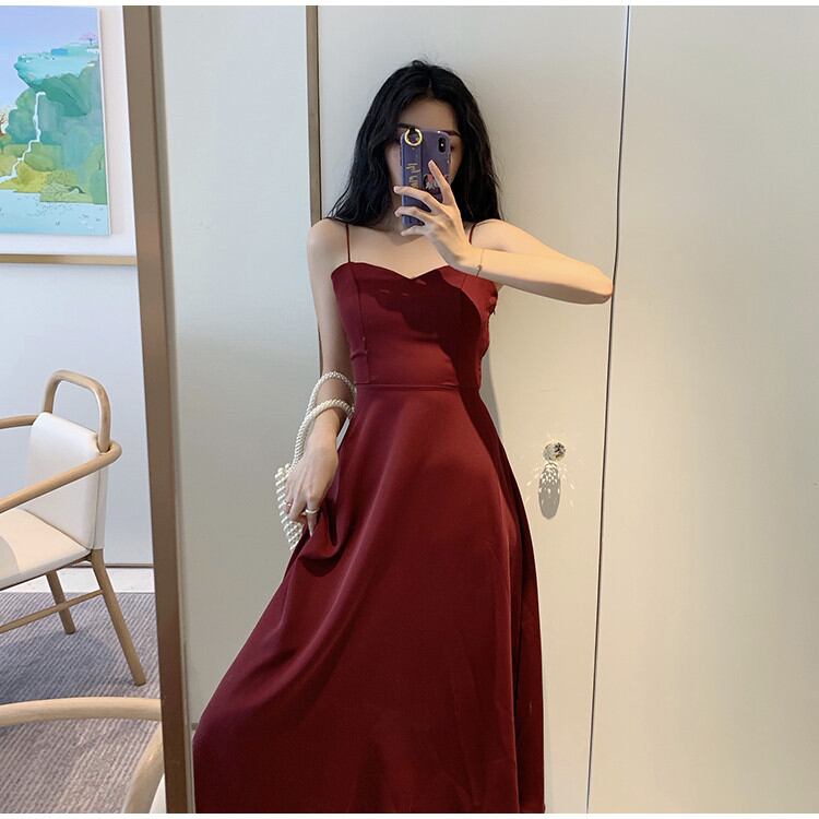 女性らしいシルエット 韓国ファッション 交差する ビューティフルバック シン 気質 中・長セクション