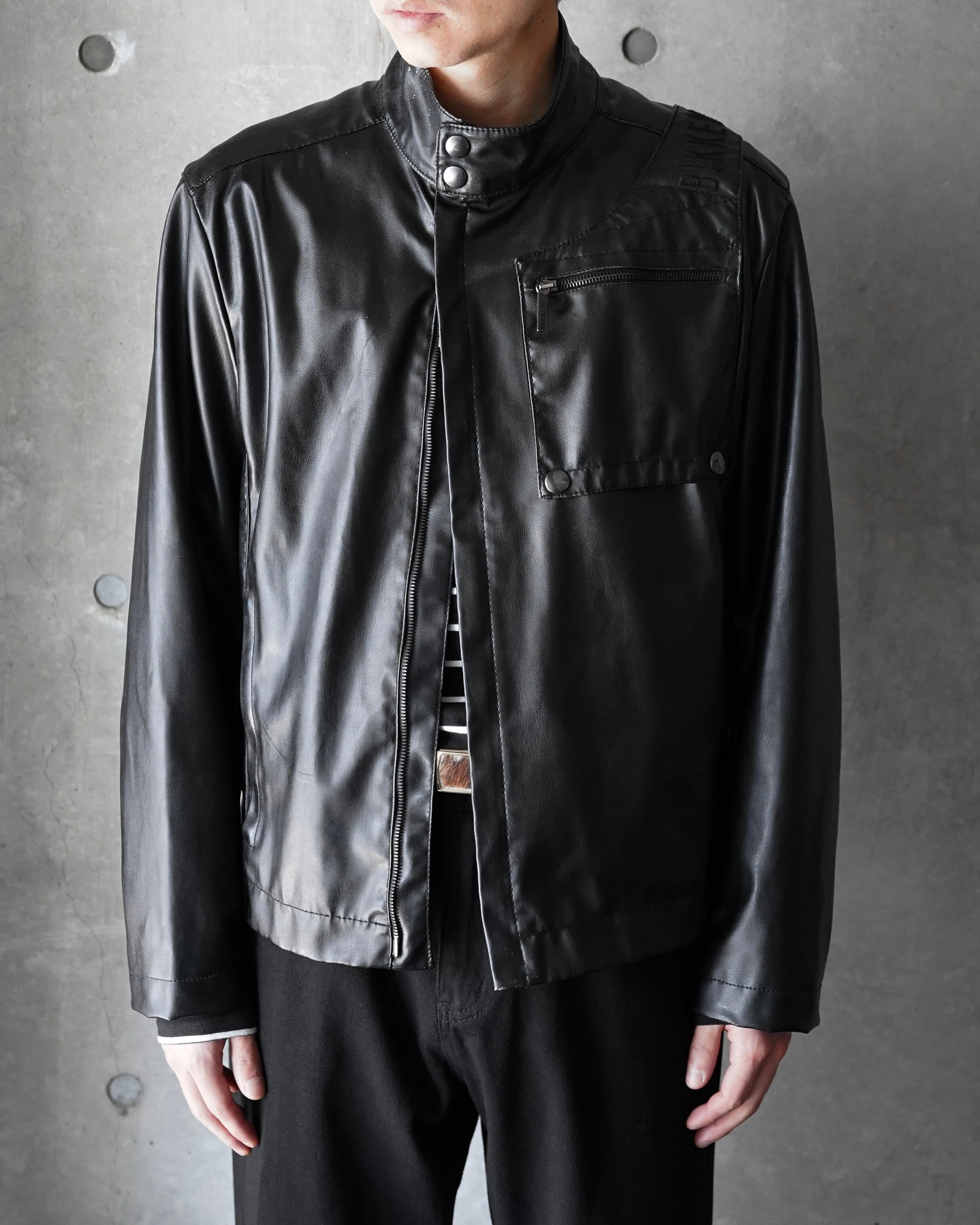 Dirk Bikkembergs】PVC zip jacket | hypeofficial