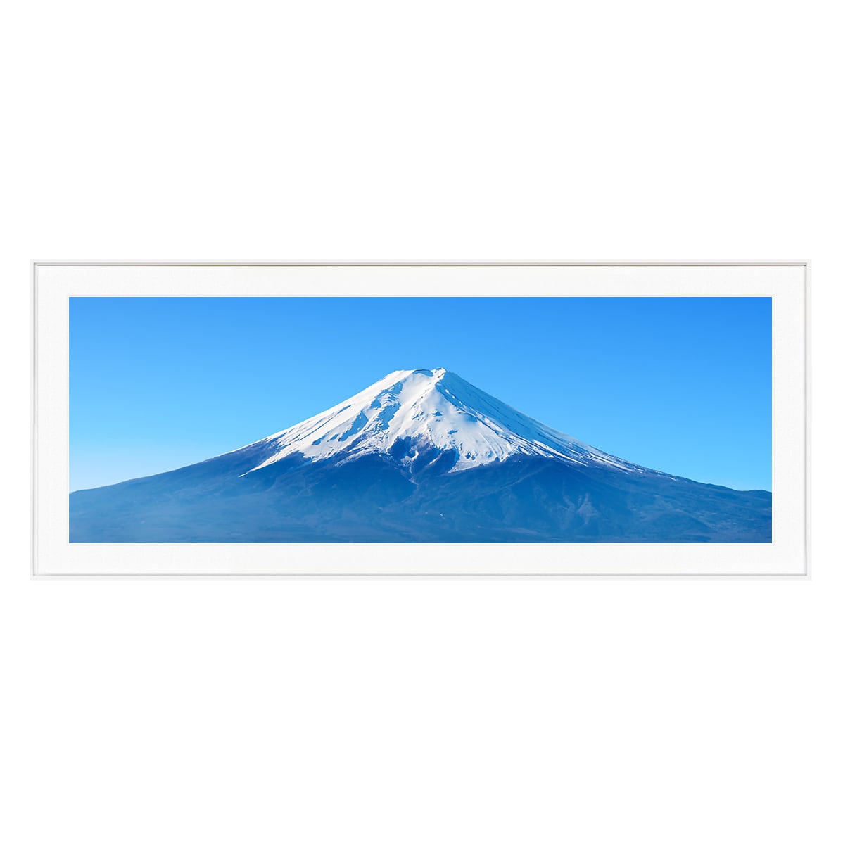 日本写真 荘厳な富士山 インテリアアートパノラマ横長額装 AS2801