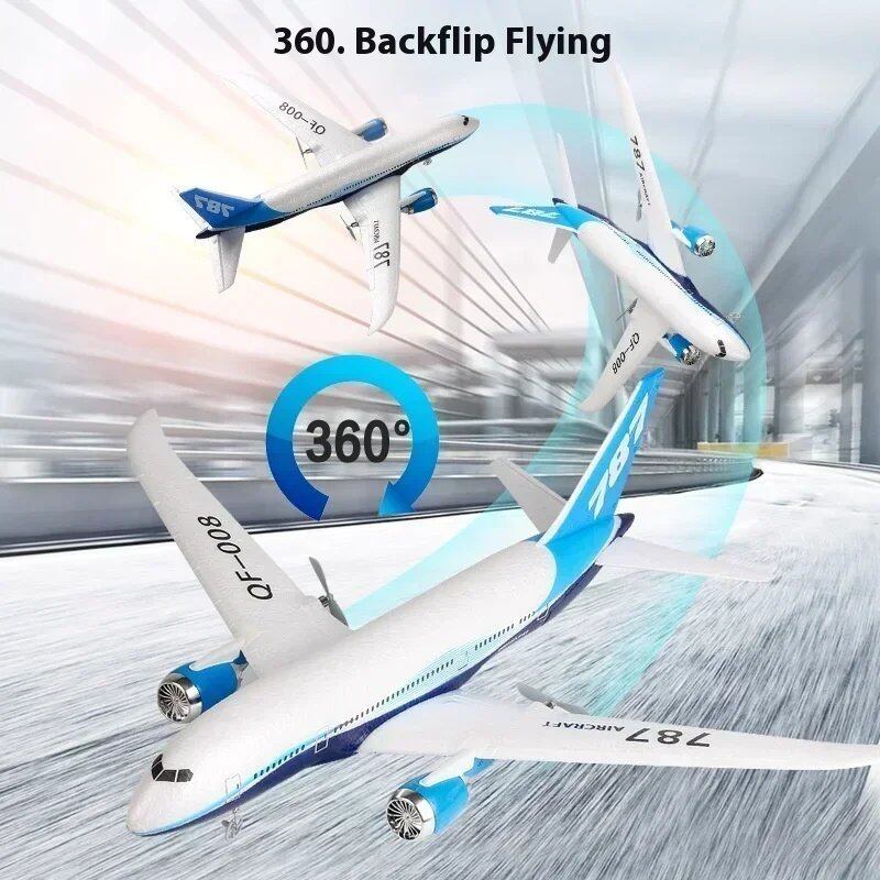 RC ボーイング 787 グラ??イダー Qf008 2.4 グラム電動 RC 飛行機 3