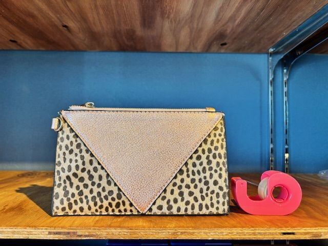 Pearl Chain Small Purse レオパード 長財布 ポーチ パース ウォレット