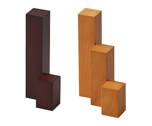 木製ブロック長Mサイズ  30×30×100㎜ 天然木ブロック　1個単位　AR-1642NW-M