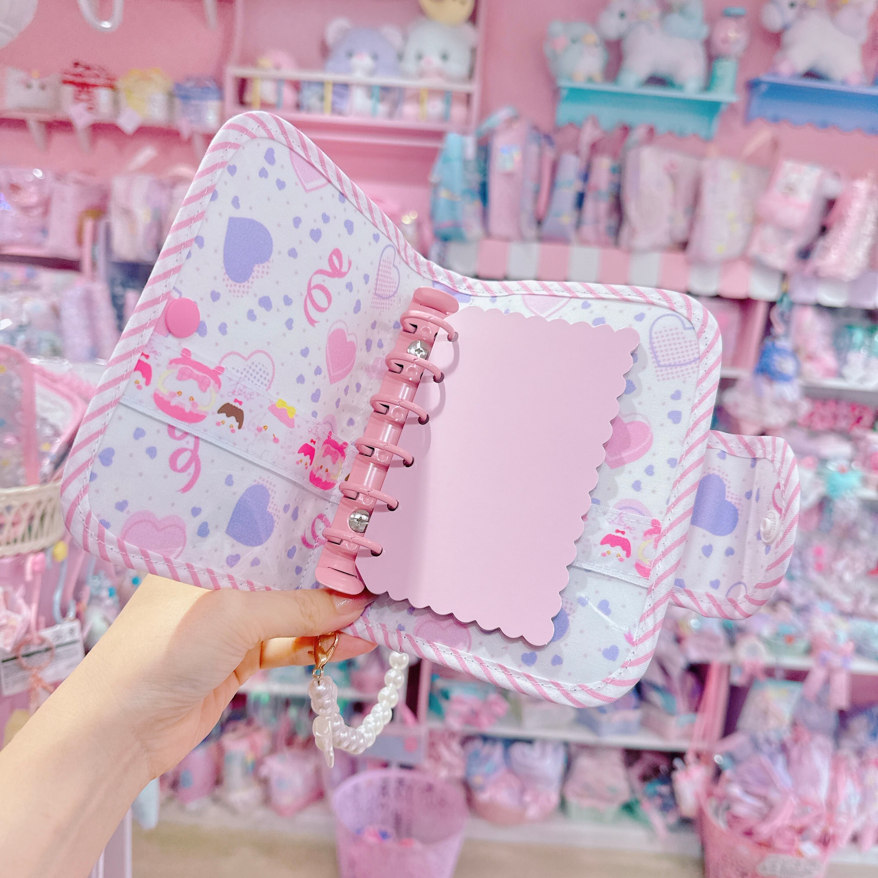 【E3】104-2ストラップ付き６穴バインダー（シール台紙付）