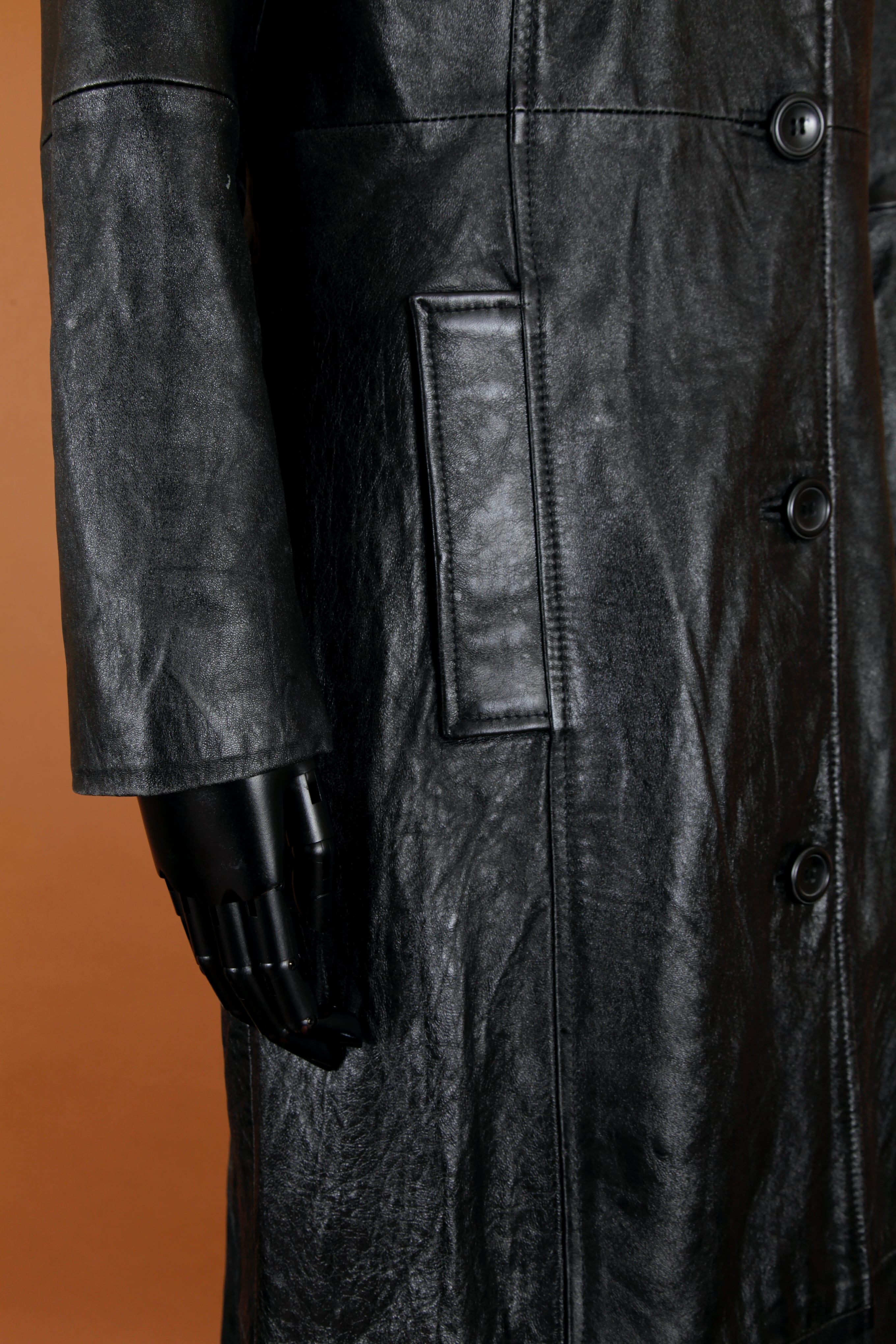 Leather long coat | quaint vintage secret