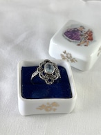 リングホルダー　小物入れ　陶磁器製　貴族絵　リモージュ　12oten4-3