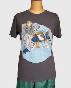【古着】"歌川国芳” カエル浮世絵 アートTシャツ