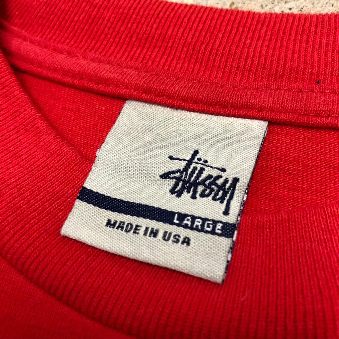 00s OLD STUSSY/knowledge is king Tee/USA製/銀タグ/L/シャドーマン