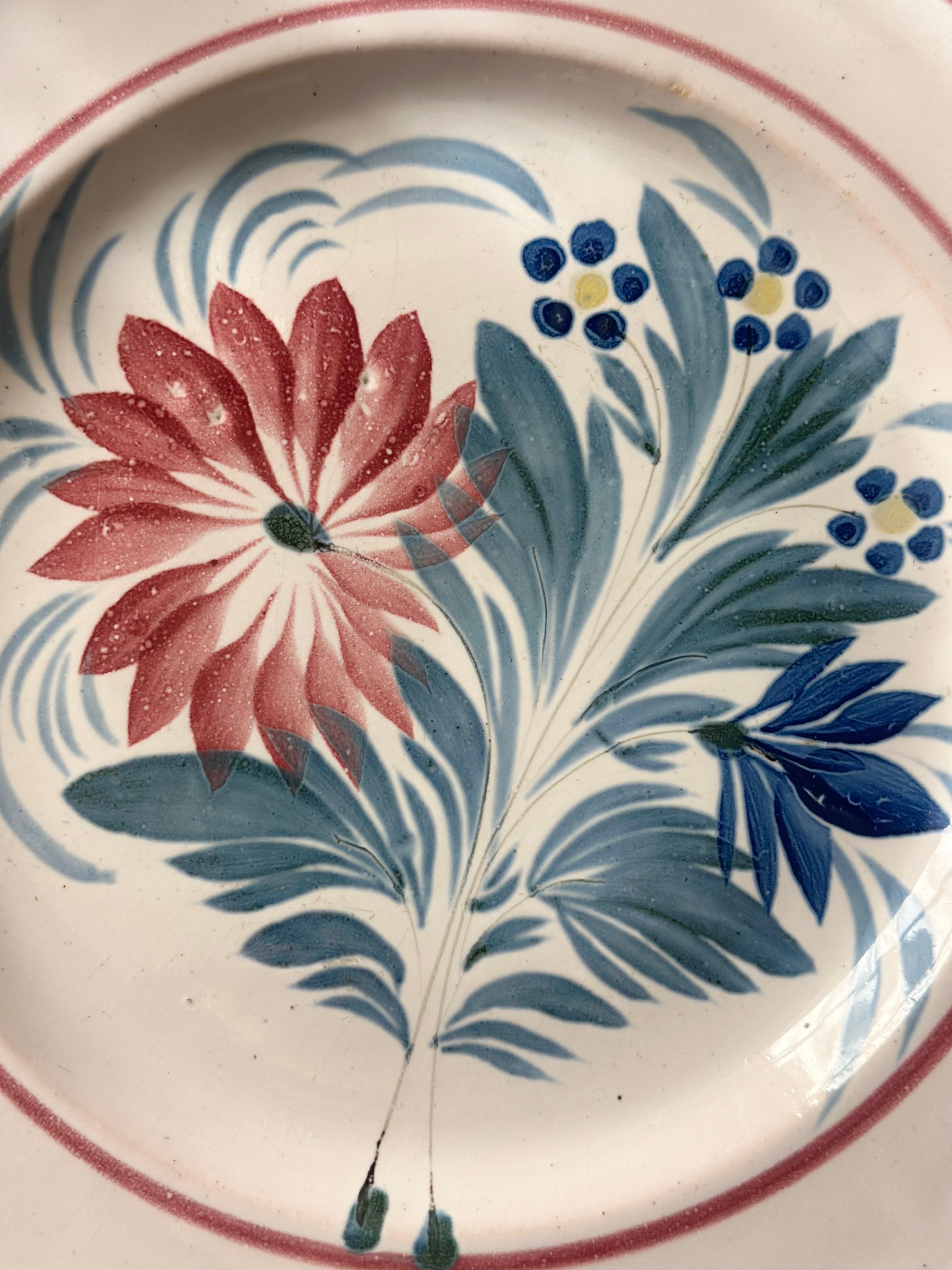 french vintage plate / 花柄のヴィンテージプレート | VIRON antique