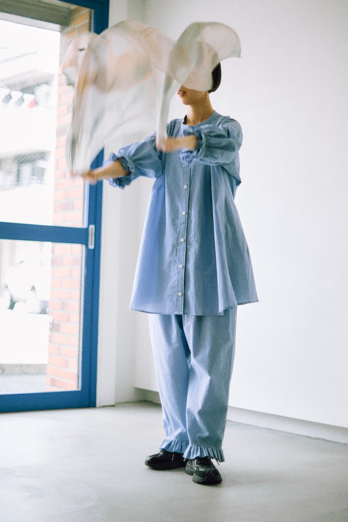 ギンガムチェックタックパンツ | Whim Gazette(ウィム ガゼット