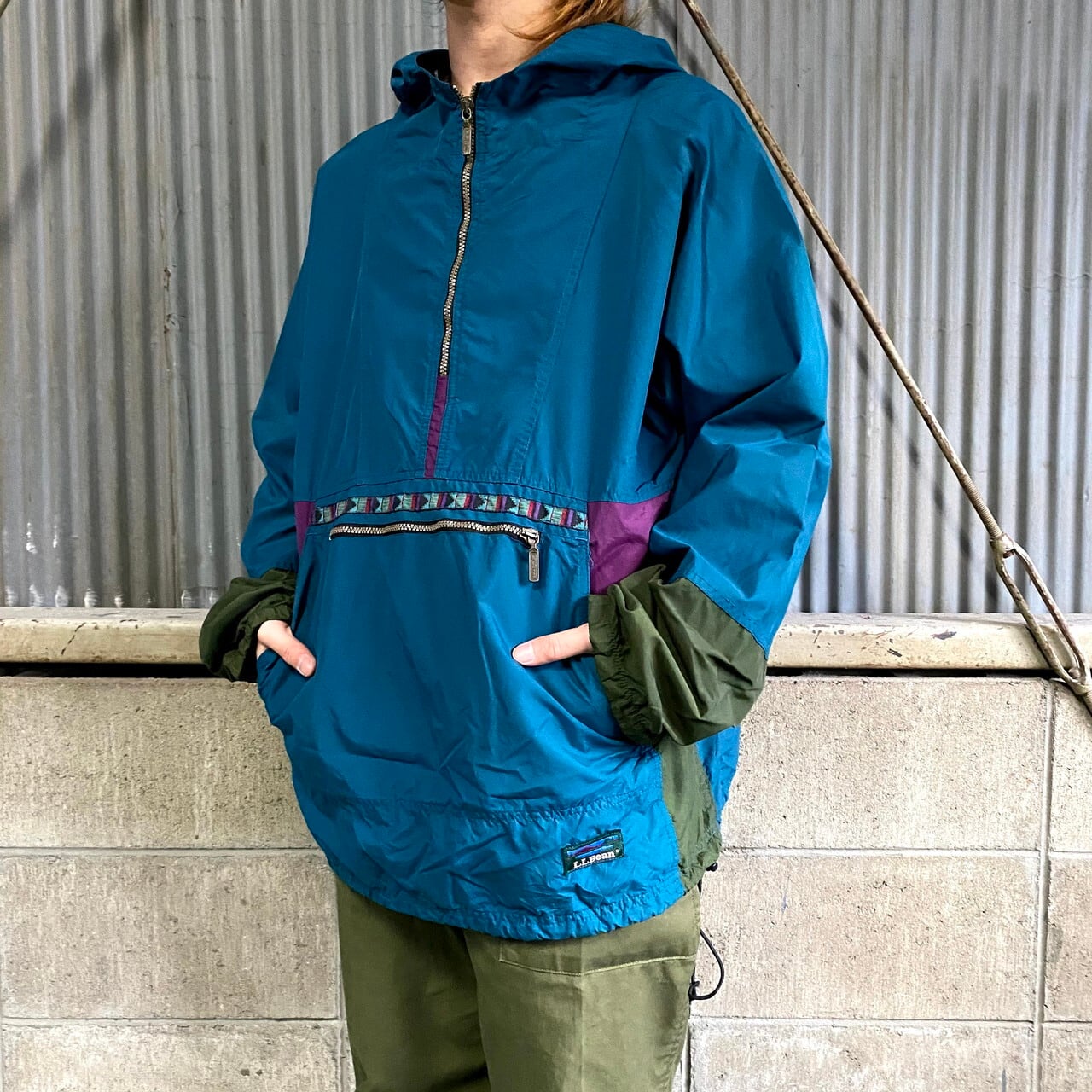 LLBEANシンサレートアノラック チロリアンパーカー オリーブグリーン  