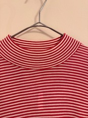 ハイネックレッドボーダーニット from England
