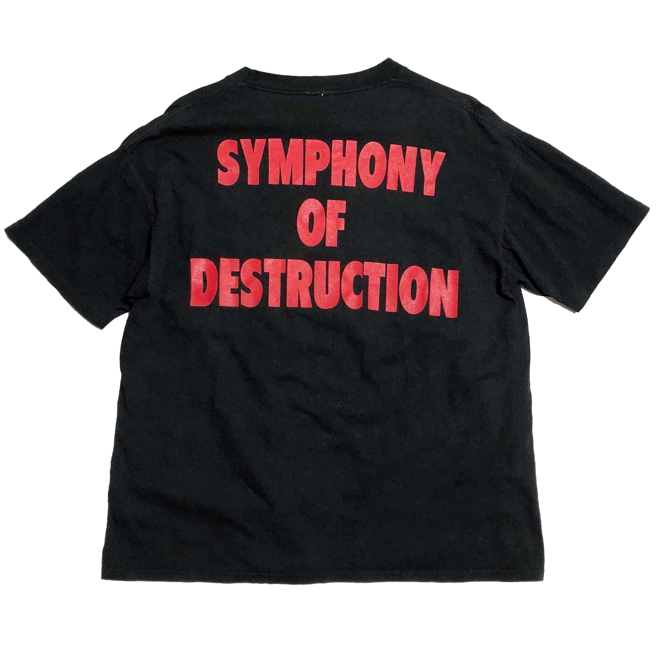 90s MEGADETH『'92 SYMPHONY OF DESTRUCTION 』 Tシャツ 【Ｌ】メガデス