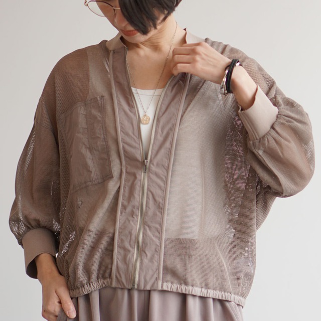 異素材コンビブルゾン