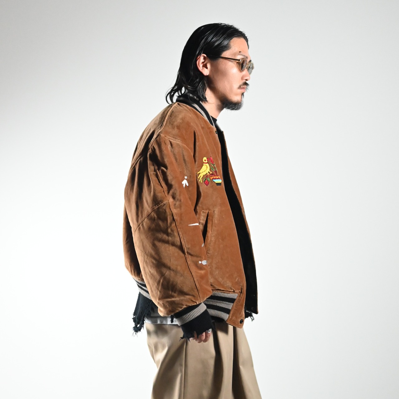 LEH26AW新作Embroidery SKA Reversible Blousonコーディネート